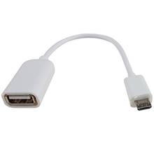 Cables de datos USB OTG, MICRO USB, cable adaptador usb OTG (blanco) 2024 - compra barato