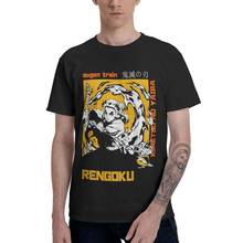 Kimetsu não yaiba camisetas masculinas camisetas gráficas topos de algodão t camisas manga curta demon slayer kyojuro rengoku camiseta roupas de presente 2024 - compre barato