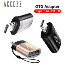 !ACCEZZ 5pc Mini Type c OTG Adapter USB 3.0 Female To USB C Adapter For Macbook Pro Xiaomi Huawei Samsung S9 One Plus Converters 2024 - buy cheap