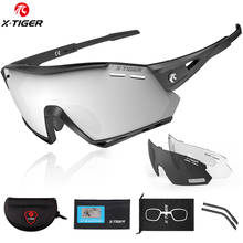 X-TIGER óculos de ciclismo 3 lente polarizada óculos de sol da bicicleta correndo pesca esportes polarizados 2024 - compre barato
