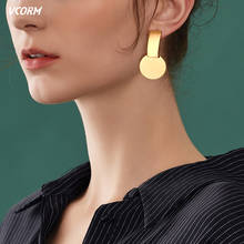 Brincos grandes pendentes vcorm 2019 inverno moda coreano dourado joias acessórios para festa 2024 - compre barato