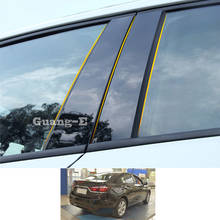 Для Chevrolet Cruze седан 2015 2016 автомобильным бортовым компьютером Материал столб крышка обшивки двери окна черный рояль литья Стикеры пластина 2024 - купить недорого