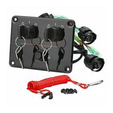 Panel de llave de Control Dual para motor fueraborda, piezas de repuesto de interruptor doble de encendido, 6k1-82570-13-00 2024 - compra barato