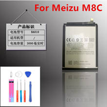 100% Original 3070mAh BA810 Battery For Meizu M8C M810H Mobile Phone Latest Production High Quality Battery+Tracking Code 2024 - buy cheap