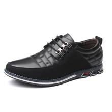 Zapatos informales de cuero para hombre, mocasines clásicos Oxford con cordones, cómodos, informales, para oficina y negocios, triangulación de envíos 2024 - compra barato