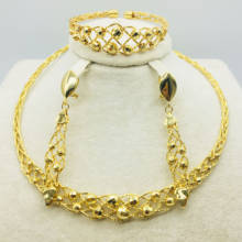 Wholesale new dubai gold jewelry women's fashion necklace boutique jewelry set wedding necklace 24k gold design necklace 2024 - buy cheap