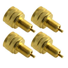 MagiDeal 4PCS External Gold Tire Bore Valve Stem Adapter Reducer 22mm Length 2024 - buy cheap