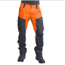 Pantalones largos deportivos con múltiples bolsillos para hombre, pantalón de trabajo, informal, a la moda, para primavera y verano, 2021 2024 - compra barato