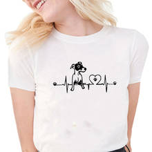 Camiseta feminina de algodão, camiseta de verão com gola redonda para mulheres 2024 - compre barato