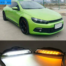 For VW Scirocco 2008-2013 Car Front LED side marker Lamp Amber Turn Signal Lights and White DRL Daytime Running Lights 2024 - buy cheap