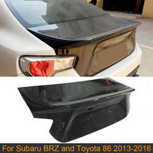 Задняя Крышка багажника автомобиля для Toyota 86 Subaru BRZ 2014 2015 2016 Задняя Крышка багажника автомобиля крышка багажника отделка углеродного волокна 2024 - купить недорого