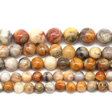 Natural Stone Crazy Agates Round Loose Beads 4 6 8 10 12mm Pick Size Spacer Beads For Jewelry Making DIY Bracelet 15'' Strand 2024 - buy cheap