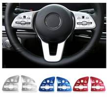 Car Steering Wheel Buttons Sequins Decoration Stickers Trim For Mercedes Benz A B C E Class GLB GLC GLE W177 W205 W213 W247 W167 2024 - buy cheap