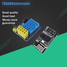 Sensor de temperatura e umidade esp8266 gêmeo dht11, módulo esp8266 wi-fi, nodemcu, casa inteligente iot (com esp01), diy 2024 - compre barato