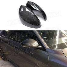 Dry Carbon Fiber/ABS Material Side Mirror Cover For Alfa Romeo Giulia 2017 2018 2019 Auto Car Styling 2024 - buy cheap