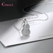 Collar con colgante de cristal plateado de Ley 925 para mujer y niña, joyería de fiesta, regalo para el Día de San Valentín, venta al por mayor 2024 - compra barato