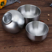 Multipurpose Double Wall Stainless Steel Bowls for rice/soup bowls,ice cream/salad bowls,snack bowls, dipping sauces,unbreakable 2024 - buy cheap