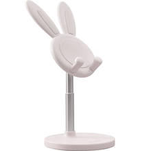 Soporte de teléfono de escritorio ajustable con forma de conejo, accesorio para teléfono móvil, Universal, para tableta, adorno de escritorio 2024 - compra barato