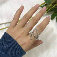 Кольцо с драконом для мужчин и женщин, мужские преувеличенные античные кольца с цветным отверстием, регулируемые кольца Anillo Hombre Bijoux Animal Ringen 2024 - купить недорого