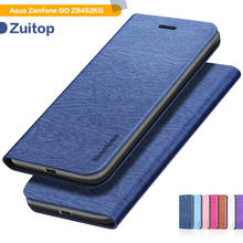 Funda de teléfono de cuero de poliuretano para Asus Zenfone GO ZB452KG, cubierta trasera de silicona suave, billetera de negocios 2024 - compra barato