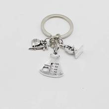 1 microscope keychain science keychain biologist scientist chemistry gift to make your favorite jewelry 2024 - buy cheap