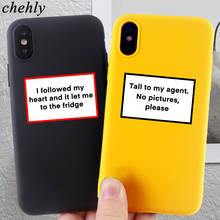 Fashion Phone Case for IPhone 6s 7 8 11 Plus Pro X XS MAX XR Funny Letter Cases Soft Silicone Fitted  TPU Back Accessories Cover 2024 - buy cheap