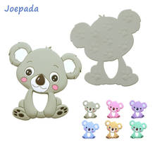 Joepada 2pcs Silicone Teethers Food Grade DIY Animal Koala Baby Ring Teether Infant Silicone Chew Charms Teething Toddler Toys 2024 - buy cheap