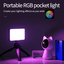 MAMNE RGB 60 Leds Professional Video Light 4000mAh Rechargeable Photographic Lighting Vlog Camera and Smartphone Fill Light 2024 - buy cheap