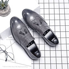 Big Size italian tassel business Formal Dress Men leather loafer formal dress flats designer office oxford shoes for men 2021 2024 - buy cheap