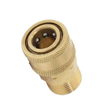 Pressure Washer Hose Adaptor Brass Plug Connection Quick Connect For Garden Hose - M22 Female to 1/4 Male 2024 - buy cheap