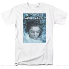 Twin Peaks TV Show WHO KILLED LAURA PALMER Licensed Adult T-Shirt All Sizes Cotton Printed Plus Size Tee Shirt 2024 - buy cheap