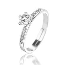 Anillos Yuzuk 925 Sterling Silver Women Solitaire Rings Cubic Zircon Female Wedding Ring Fashion Jewelry For Any Party 2024 - buy cheap