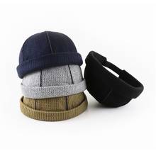 Jammont-gorro de punto para hombre y mujer, gorro informal de estilo marinero, cálido, para otoño e invierno, novedad 2024 - compra barato