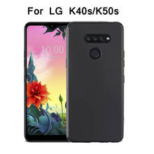 Чехол для LG K50S 6,5 дюйма, черный силиконовый мягкий чехол для LG K40S, чехол 6,1 дюйма, чехлы из ТПУ для LG K50S Thinq LGK40S LGK50S 2024 - купить недорого