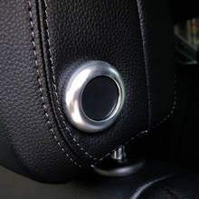 Aluminium Alloy Car Seat Head Pillow Adjustment Buttons Circle Decoration Sticker Trim For Porsche Macan Interior Accessories 2024 - buy cheap