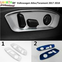 Car Stick cover stainless steel seat adjustment knob button switch trim panel hoods for Volkswagen Atlas/Teramont 2017 2018 2pcs 2024 - buy cheap