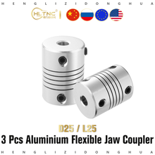 3pcs D20*L25 Aluminium flexible Jaw Shaft Coupling 5 8 6.35mm 8mm 10mm CNC Stepper Motor Coupler Encoders Engraving Machine 2024 - buy cheap