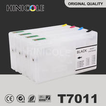 Hinicole Ink Cartridge T7011 T7012 T7013 T7014 For Epson WorkForce Pro WP-4000 4015DN 4095DN Refill Cartridges 2024 - buy cheap