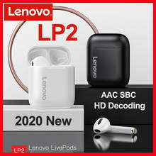 NEW TWS Earphones Original Lenovo LP2 Bluetooth 5.0 Charging Box Wireless LP1 UPDATE Stereo Sports Waterproof Earbuds Headsets 2024 - buy cheap