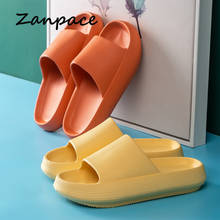 Zapatillas de casa de verano para mujer y hombre, chanclas de baño de interior, suaves, antideslizantes, de fondo grueso, 2021 2024 - compra barato