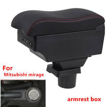 For Mitsubishi mirage Space Star armrest box central Store content Storage box with cup holder ashtray USB interface 2024 - buy cheap