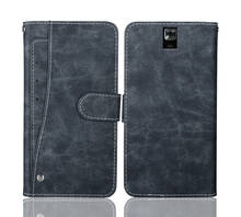 InnJoo-funda de lujo Estilo Vintage para teléfono plegable de piel, funda protectora con ranuras para tarjetas delanteras, 5" 2024 - compra barato