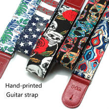 Electric Guitar Folk Guitar Bass Guitar Strap Cotton Printed Denim Guitar Strap Length Adjustable Guitar strap Guitar parts 2024 - buy cheap