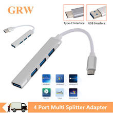 Grwibeou USB C HUB 3.0 Type C 3.1 4 Port Multi Splitter Adapter OTG For Lenovo Xiaomi Macbook Pro 13 15 Air Pro PC Computer 2024 - buy cheap