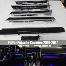 Luz ambiente para portas de porsche cayenne 958.1 958.2, controle por painel de instrumentos de carro, com luz lcd, 2010 - 2017 2024 - compre barato