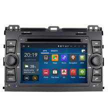 Radio con GPS para coche, reproductor Multimedia con android 10, ocho núcleos, 7 pulgadas, 1024x600, HD, 2 din, DVD, BT, RDS, para Toyota/Prado 120, 2004-2009 2024 - compra barato