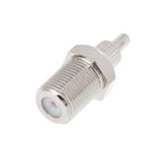 F fêmea para ts9 & crc9 macho plug adaptador coaxial rf conector niquelado 2024 - compre barato