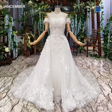 HTL953 Русалка Свадебные платья со съемным шлейфом бисером аппликации с открытыми плечами кружева свадебные платья Труба vestidos de boda 2024 - купить недорого