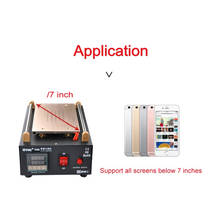 UYUE-bomba de vacío integrada 948Q, 7 pulgadas, cuerpo de Metal, vidrio, pantalla LCD, Kit de máquina separadora con alfombrilla de silicona para teléfono inteligente 2024 - compra barato