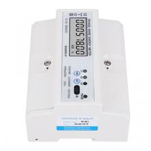 power monitor 3 Phase 4 Wire Digital LCD KWH Meter DIN Rail Wattmeter Electric Energy Meter with RS485 digital wattmeter 2024 - buy cheap